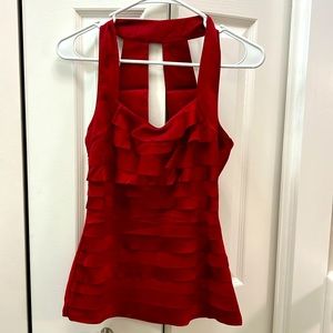 White House Black Market Red halter top, Size XS